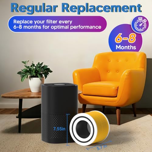 Image of 240 Replacement Filter Compatible With PURO 240 Air Purifier, 4 Pack