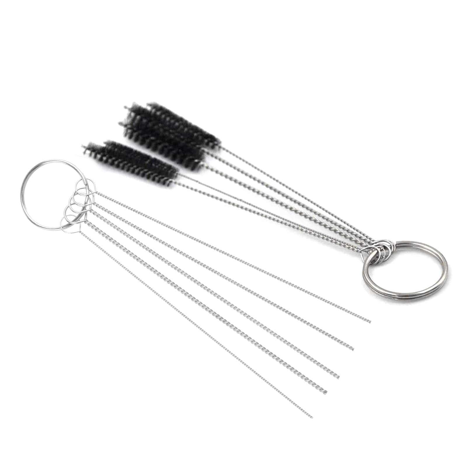 Ankexin 11 Packs Airbrush Cleaning Tools Needle Brush Cleaner with 5 Brushes for Cleaning Teensy Tiny Tubes Airbrushes