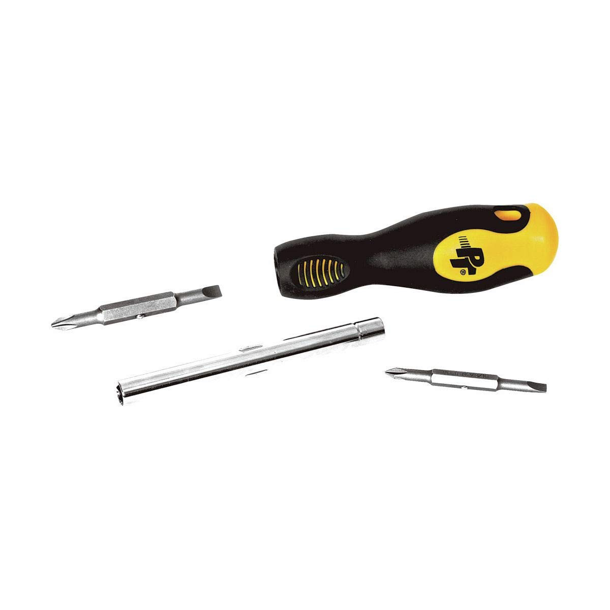 Performance Tool20152 6-in-1 Screwdriver With Comfort Grip Handle