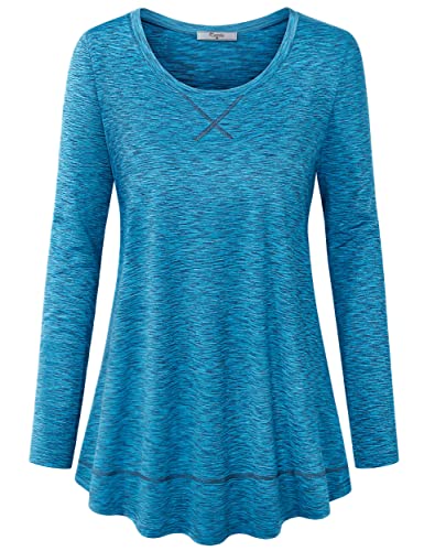 Image of Cestyle Workout Tops for Women Yoga Tops Running Shirts Activewear Tee Shirt
