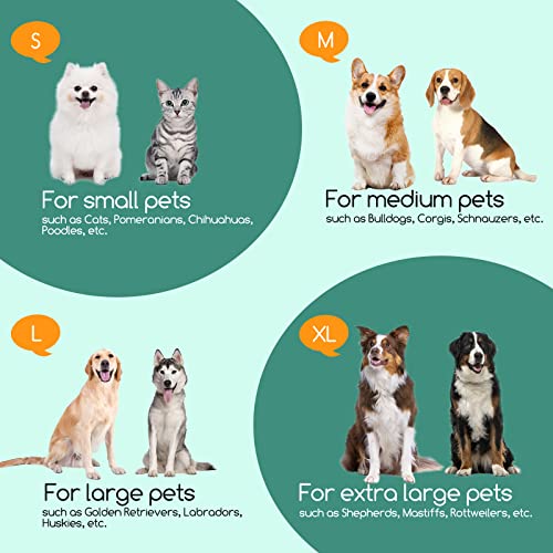 Nobleza Inflatable Dog Collar Dog Recovery Collar Inflatable Pet Protection Cover Collars Pet Neck Collars After Surgery Adjustable Pets Recovery Cone for Extra Large Dogs Grey - Image 4