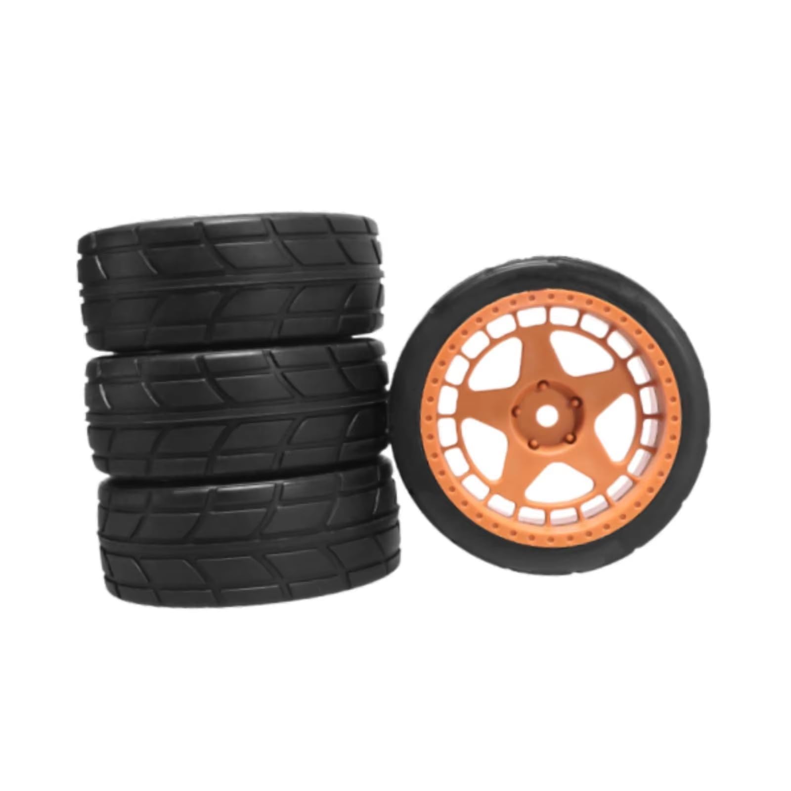 RC Ruote Gomma Per 1/10 4 Pezzi Ruote Pneumatici Set Per Rally Drifting Sostituiscono RC Auto Per Strada Aggiornamento Accessori Parti