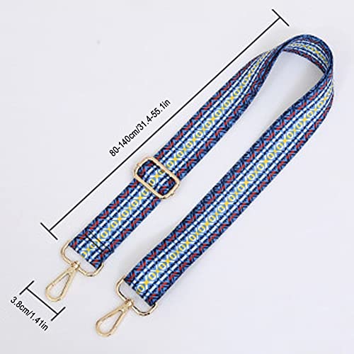 Image of Wide Shoulder Strap Adjustable Shoulder Strap Bohemian Purse Strap Fashion Replacement Straps for Crossbody Handbag Guitar