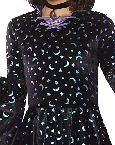 Disfraz completo de bruja para niñas talla extra grande miniatura 3