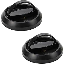 2 Pcs Flush Mount Hidden Handles for Fireproof Door Closet Cupboard 74mm/2.9" OD, Black