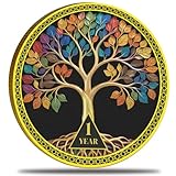 Tree of Life Challenge Coin Pocket Token - Zinc Alloy Good Luck Charm, Inspirational Gift, Meditation & Spiritual Keepsake, Recovery Symbol for Strength, Courage & Hope