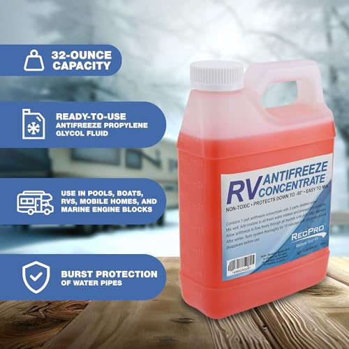 RecPro 32 Ounces 50 Degree Fahrenheit Protection RV