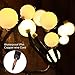 YMing Curtain Lights Indoor Outdoor, 8.3ft 8 Modes 72 Led Globe String Lights Plug in, Window Lights for Patio Garden Wedding Party Bookshelf, Christmas Decorations, Warm White
