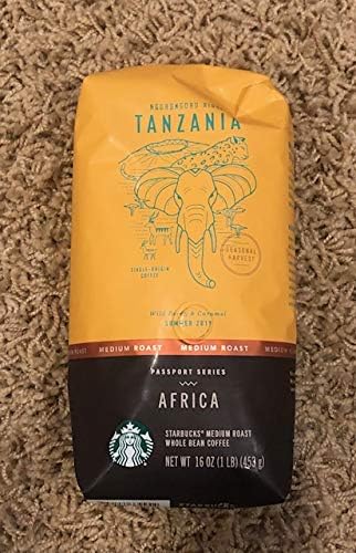 Starbucks Ngorongoro Ridge Tanzania Single-Origin Whole Bean Coffee - Passport Series Africa - 1 lb