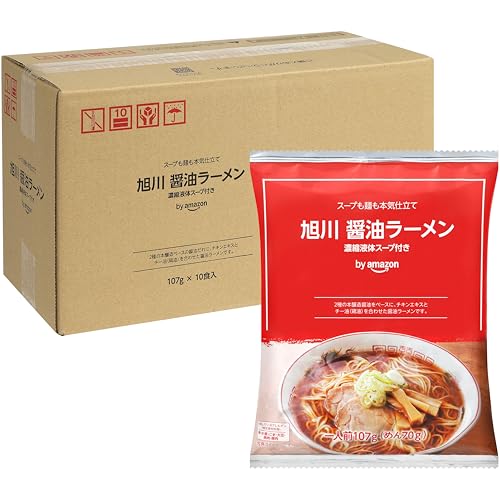 by Amazon 旭川醤油ラーメン 10食入り（Amazon）
