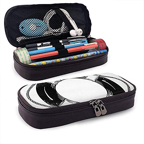 Preisvergleich Produktbild Handgezeichnetes Skizze von Lifebuoy Leder Federmäppchen, Mikrofaser, Kunstleder, Schreibwaren, Kunstbedarf, Büro, Stifthalter Stifteetui, Unisex