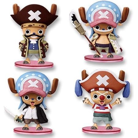 Amazon Onepiece ワンピース チョッパー 目指せ海賊 フィギュア 偉大なる船長編 シャンクスver バギーver ロジャーver 白ひげver 全４種セット バンプレスト プライズ フィギュア ドール 通販