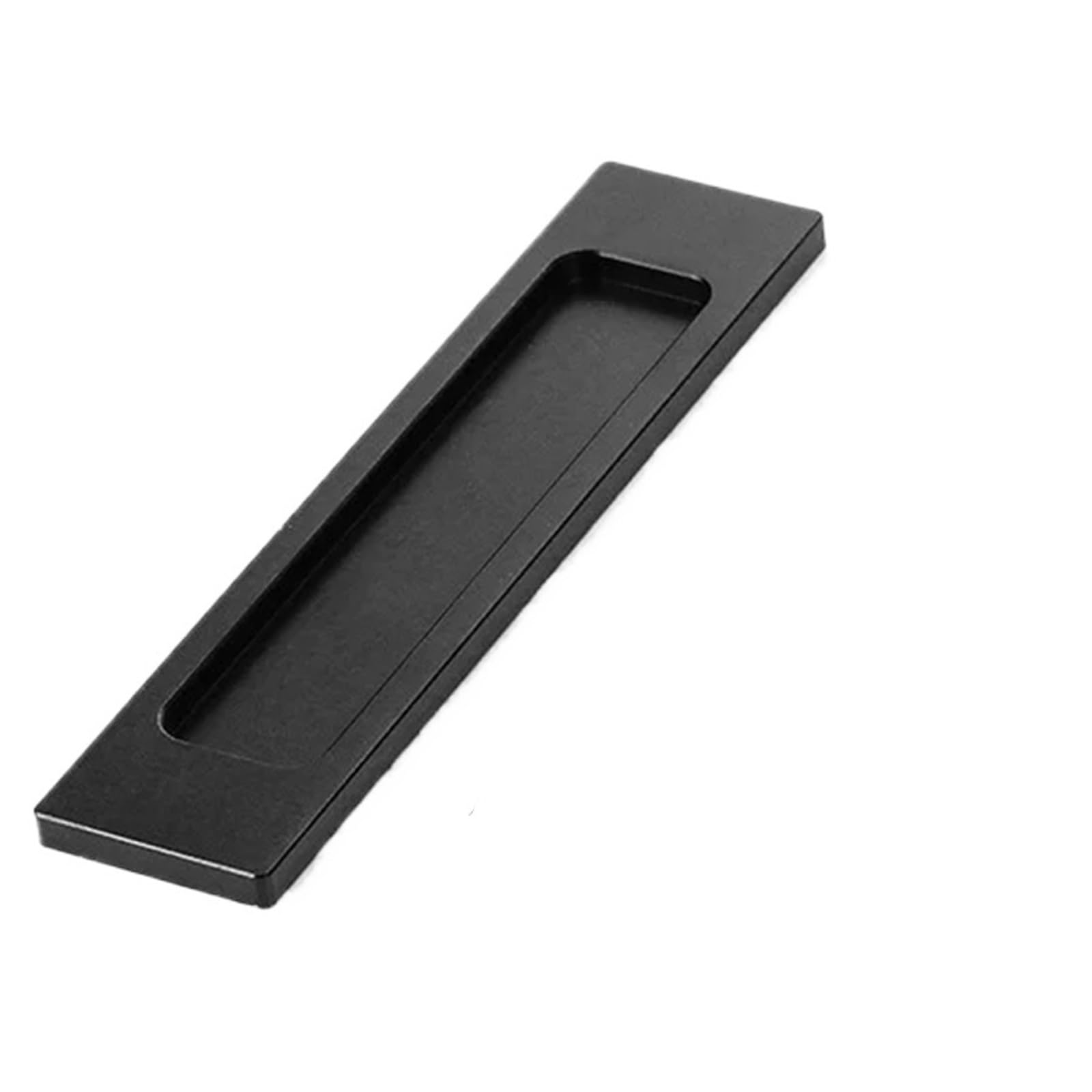ATEUXOL Recessed Door Handles 1 PCS Concealed Buckle Embedded Sliding Door Handles Pull Rectangular or Elliptic(Square -A- Black)