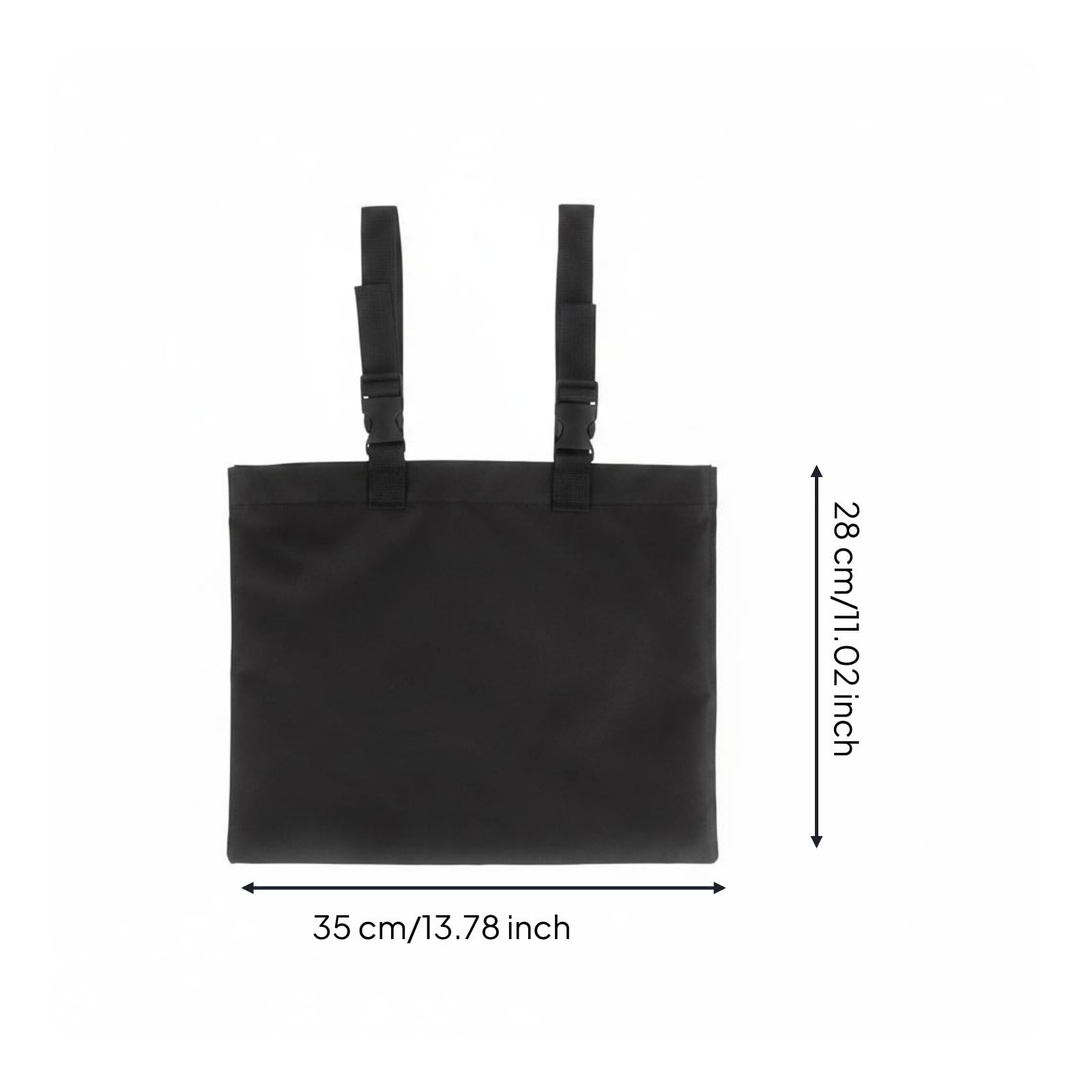 Copertura Sacca Catetere per Sedia a Rotelle Borsa Custodia Protezione Impermeabile Rivestimento Contenitore con Cinghie Regolabili in Tessuto Oxford, Nero 210D, Nero 210D