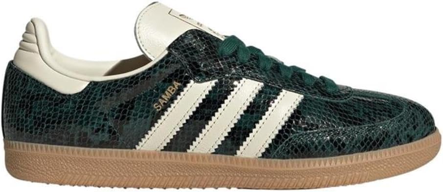adidas Samba OG Zapatillas para mujer (piel de serpiente verde colegial, 6)
