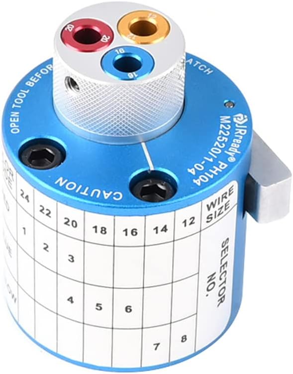 JRready PH104 M22520/1-04 Turret Head Positioner for NEW-ASF1, NEW-AS1, ACT-M201 Crimp Tool, Suitable for MIL-DTL-38999 Series 12# 16# 20# Pin and Socket