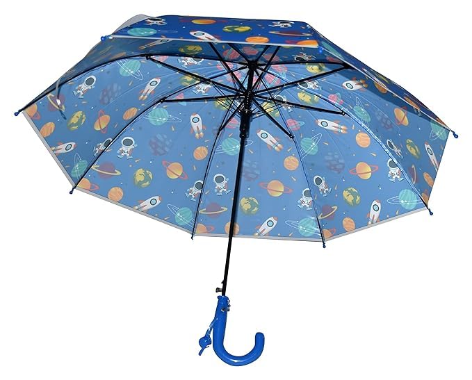 Image of Rainbow Smiling Sun Umbrellas Children Magic Cloud Transparent, See through Dome Umbrella for Children, Umbrella for Girls and Boys, Umbrella for Kids