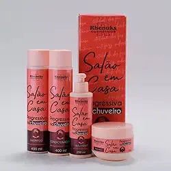 Rhenuks Salão em Casa - Kit Progressiva no Chuveiro Salão em Casa (4 Produtos)