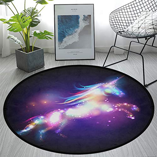 Senya BDD1905006 Round Area Rug Non-Slip Large Circle Rugs cover