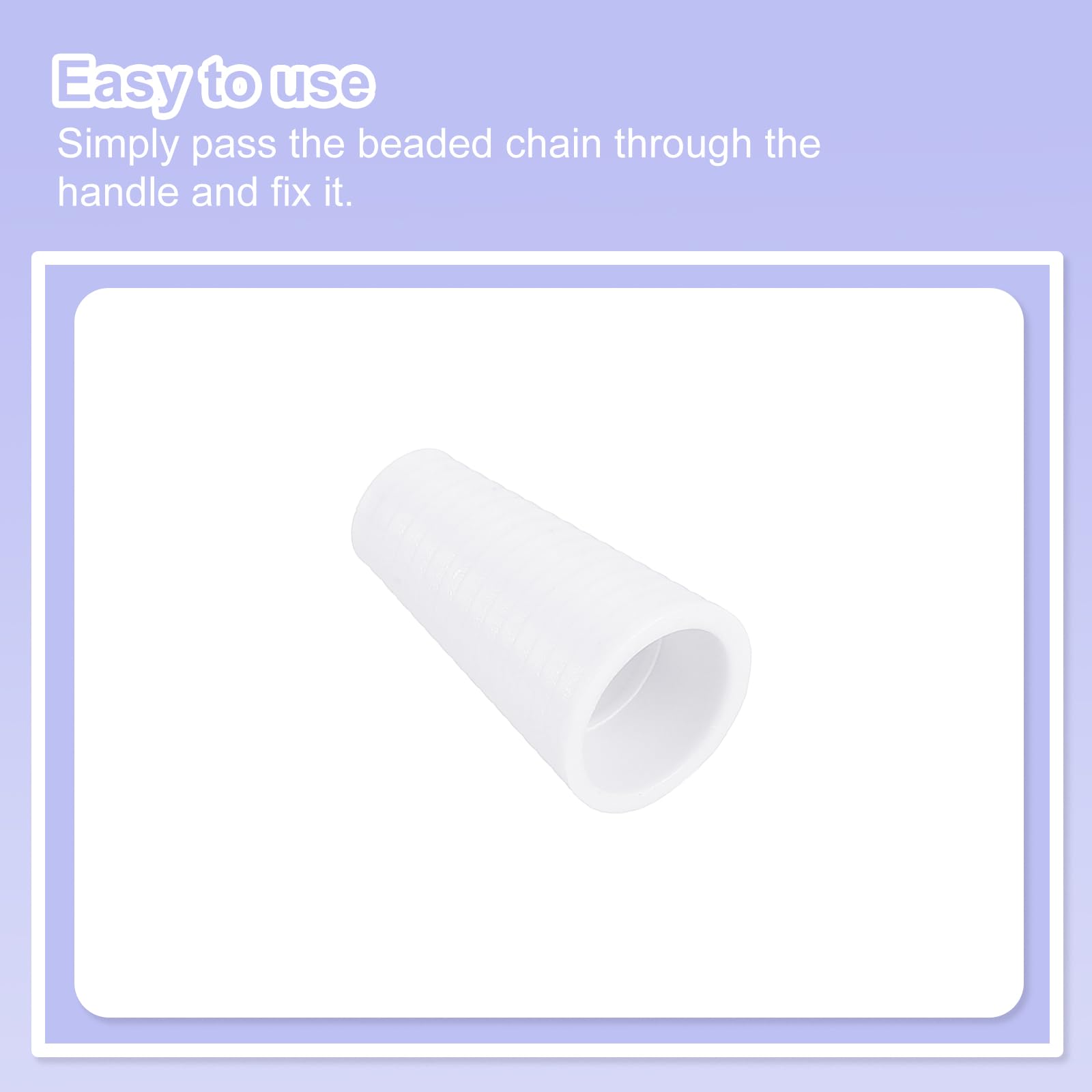 QUARKZMAN 20Pcs Pomelli Per Cordone, 19mm Nappe Per Tende Cieche Pomelli In Plastica Per Cordone Pendenti Per Tende Cieche Tapparelle Persiane, Bianco