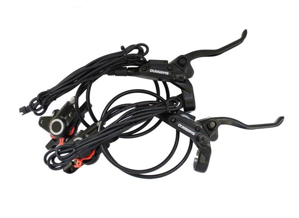 NBPOWER Modified Hydraulic Disc Brake with an Cut Off Power, for e-Bike DIY Conversion Kit Parts (Black SM-2Y Connector)