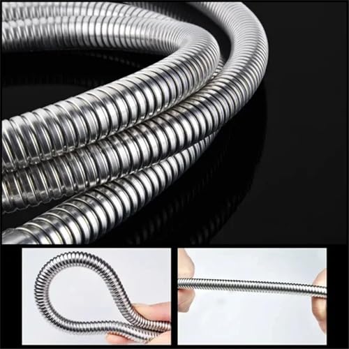 Manguera de ducha flexible de 1,5m de acero inoxidable para tuberías de baño 3