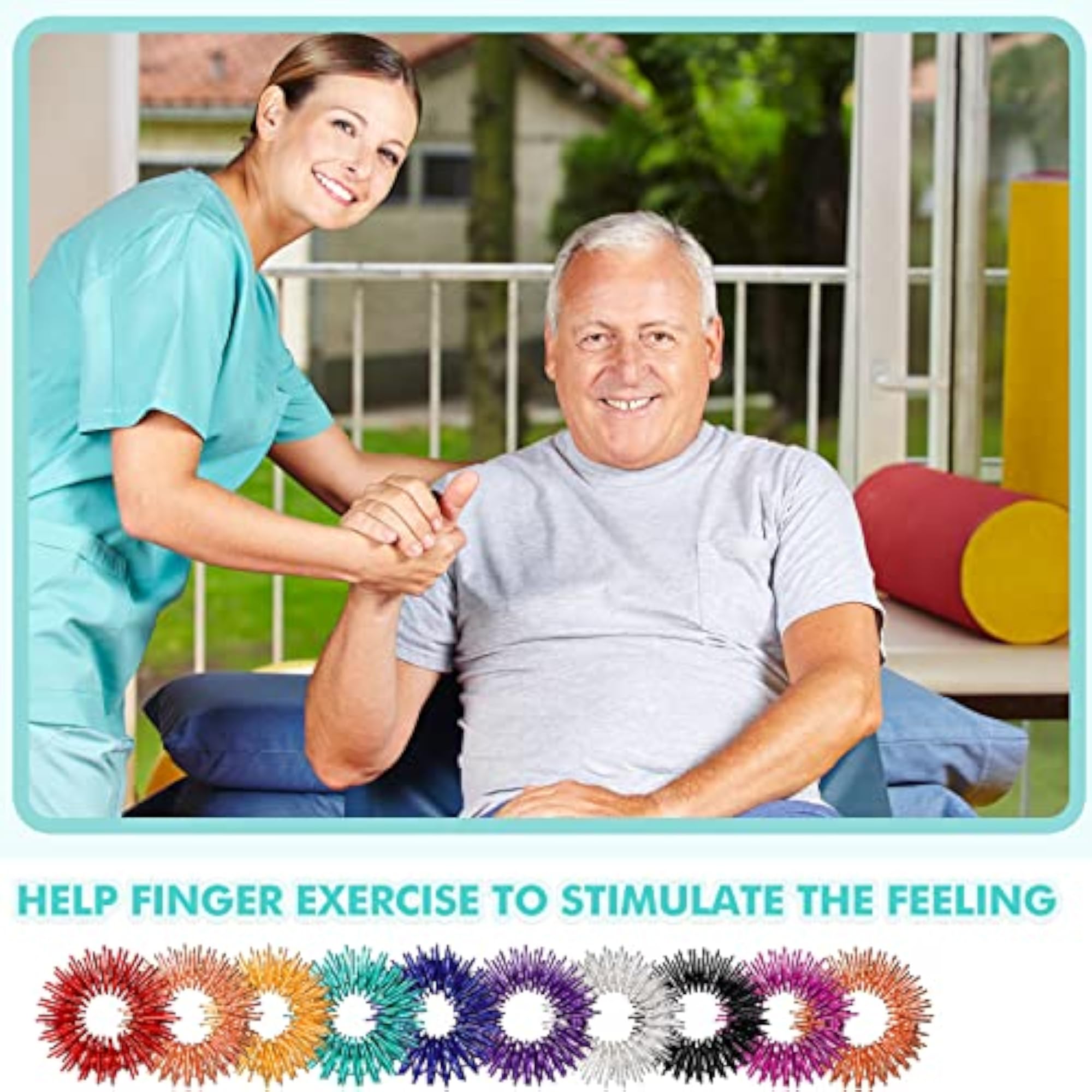 Acupressure Rings for Stress Relief, 200 Pcs