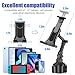 Aourxiv Ipad Holder for Car, Cup Phone Holder, Universal 360° Rotation Adjustable Long Arm, for 4