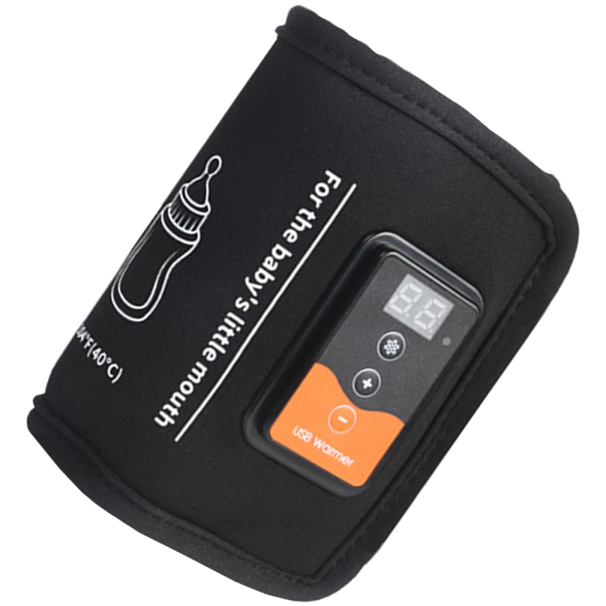 ERINGOGO Travel Bottle Warmer Portable Milk Heating Wrap with Display Temperature for Night Feeding Convenient Neoprene Design for Go Use