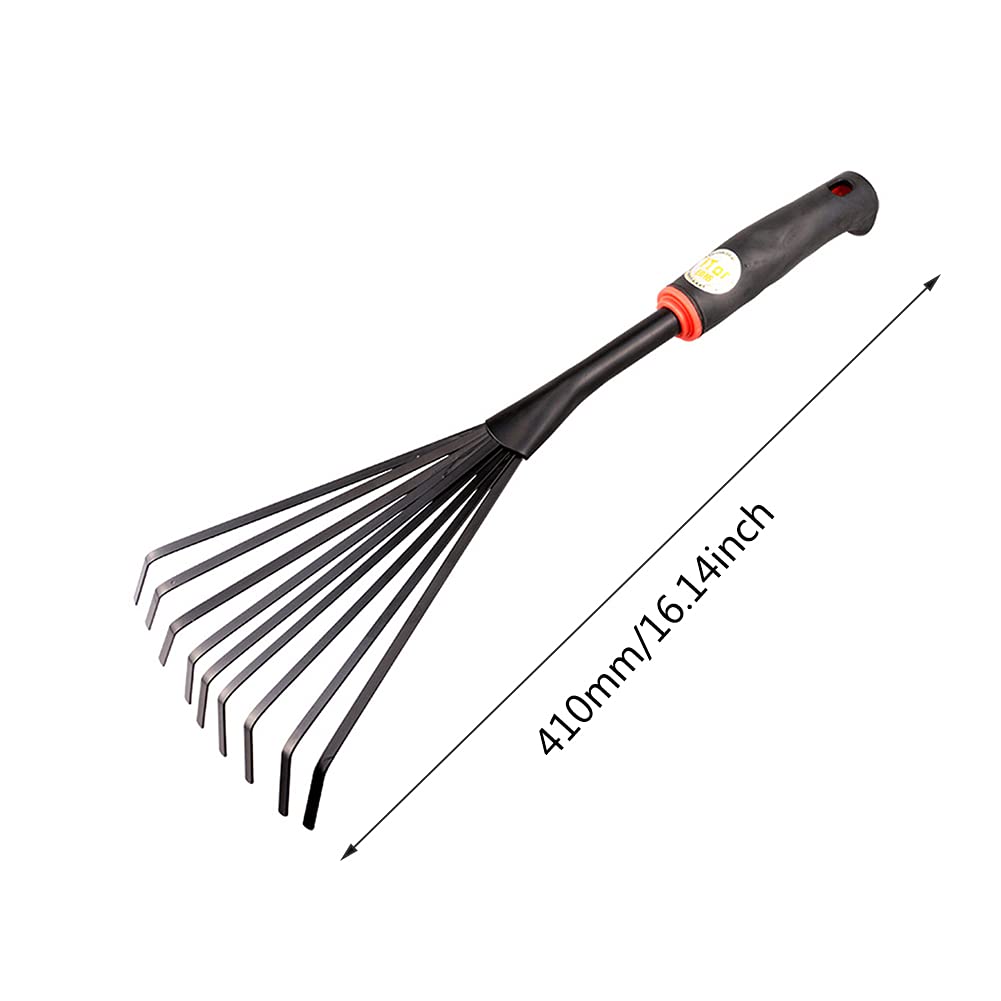 Mini-Gartenrechen Aus Stahl – 2-tlg. Set Mit 28 Cm & 41 Cm Rechen Für Beet & Rasen