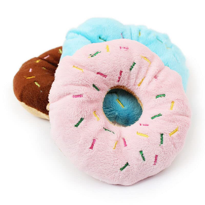 PETS EMPIRE Cute Donuts Chew Throw Toys, Pet Chew Throw Donut, Squeaky Soft Plush Bite Pets Toy, Funny Dog Chew Toys, Interactive Teething Toys for Dogs, Pups, Puppies - 1N (Color May Vary) (B09SQ75Q7K) Amazon Price History, Amazon Price Tracker