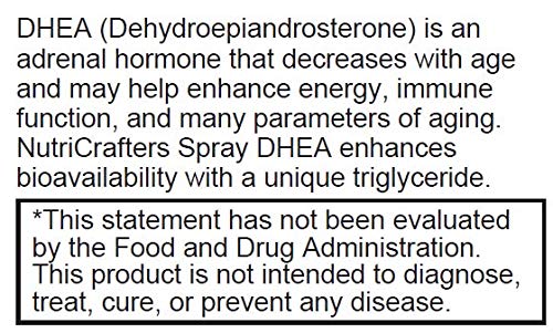 1 Bottles of DHEA Spray 1 fl oz - 160 Sprays of 5mg - Enhanced Absorption Formula - Highly Concentrated bioidentical Formula