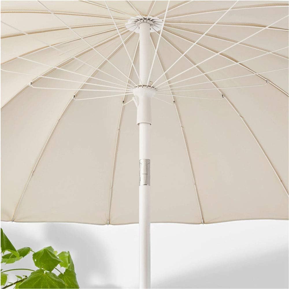 Parasole Parasol Ogrodowy Z Rurki Stalowej 2 M/6,5 Stopy Parasol Plażowy Z Mechanizmem Przechylania Parasol Ogrodowy Z Włókna Poliestrowego Parasol Ogrodowy(Without-Base)