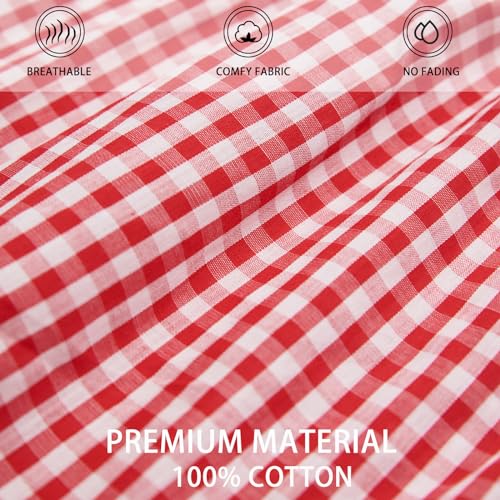 Image of Boxer Shorts for Women Gingham Sleep Y2k Printed Boxers Pj Boxer | Trendy Short,Checkered,Baggy Pj Boxers