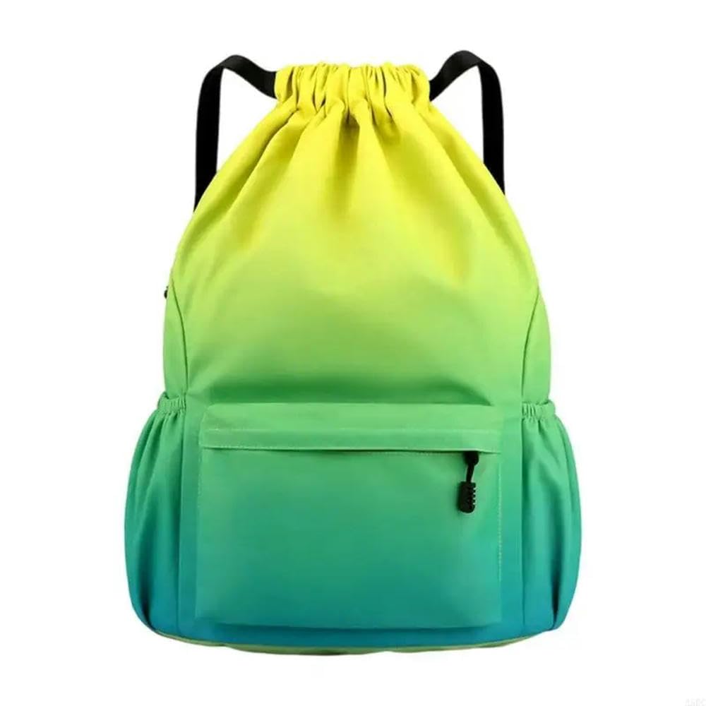 ZBDP - Zaino sportivo con coulisse, borsa da palestra, borsa da basket, grande capacità, borsa da spiaggia, zaino per donne e uomini