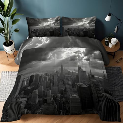 SET PIUMINO PRONTO ALL'USO CON FEDERE - Il set king size include un piumino (260 x 220 cm) e due federe (50 × 75 cm). Questo comodo set piumino senza copripiumino è pronto all'uso appena tolto dalla confezione.
