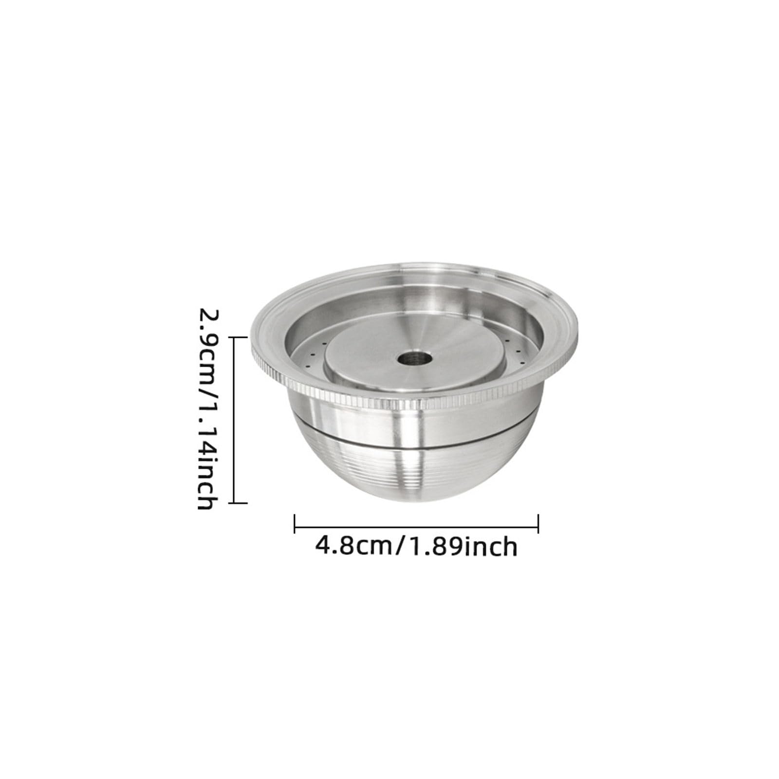 Filtro Reutilizable de Acero Inoxidable de 80 ml para café, conversor rellenable para Cocina GCA1