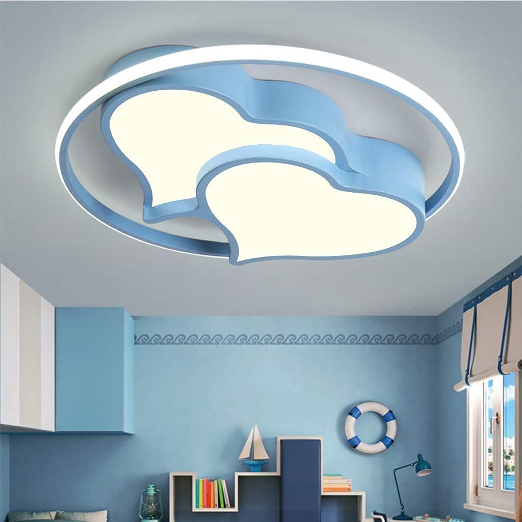 Lampa sufitowa LED z podwójnym sercem Kreatywna lampa do sypialni Eye Remote Bezstopniowe przyciemnianie świateł interesting