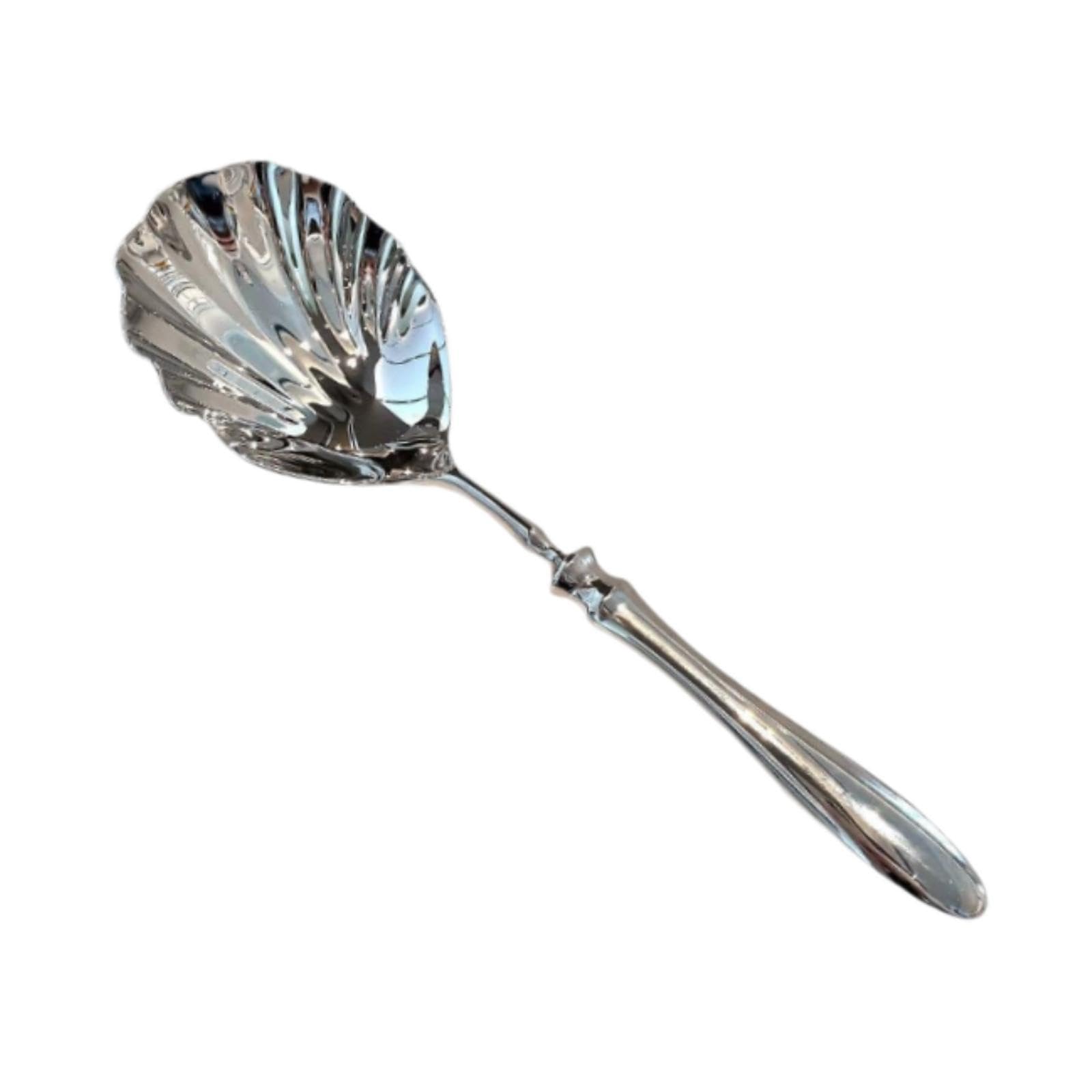 ?????? Buffet Banquet Serving Spoon Multifunctional Shell Shape Easy to Clean Flatware Spoon for Celebrations Home Restaurant Buffet
