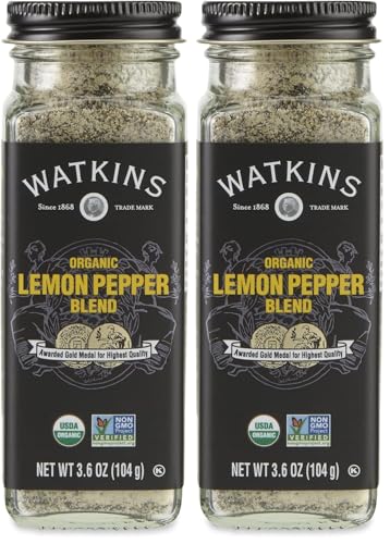 Watkins Gourmet Organic Spice Jar, Lemon Pepper Blend, 3.6 Ounce ., 3.6 Ounce (Pack of 2) image 5