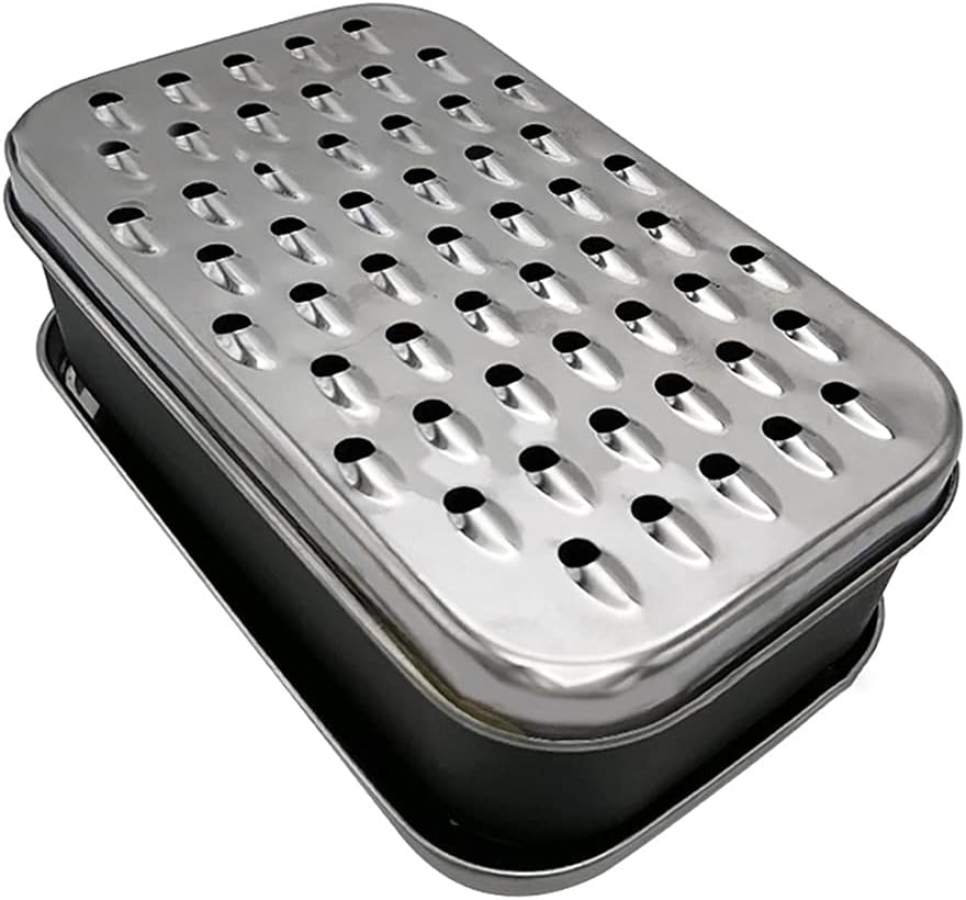 Rallador de Queso con Contenedor Negro Acero Inoxidable miniatura 1