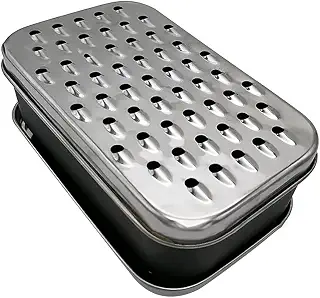 ステンレススチール製チーズおろし金、2 in 1 フルーツ野菜, 黒 | Vegetable Chopper Onion Choppers Enduring Cheese Grater with Container