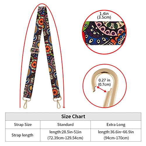 Image of ZOOEASS Wide Shoulder Strap Adjustable Replacement Belt Crossbody Canvas Bag Handbag