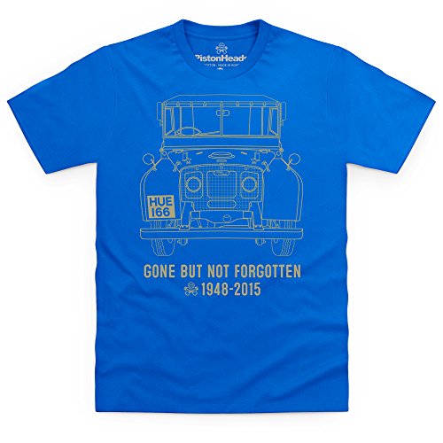 Shotdeadinthehead PistonHeads Gone But Not Forgotten T-Shirt, Uomo, Blu Royal, XL