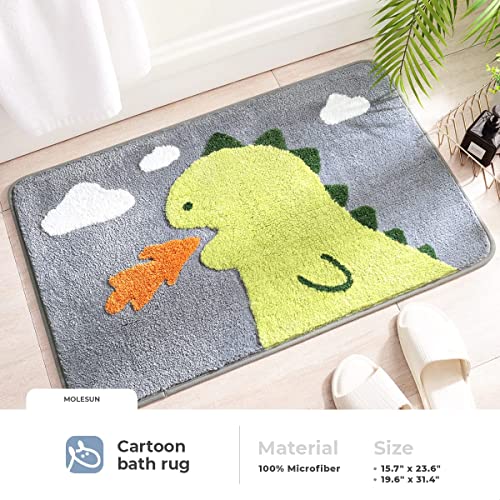 Niedlicher Badteppich Badematte für Badezimmer Rutschhemmender Weicher Badteppich für Duschen Niedlich Plüsch Mikrofaser… – Bild 3