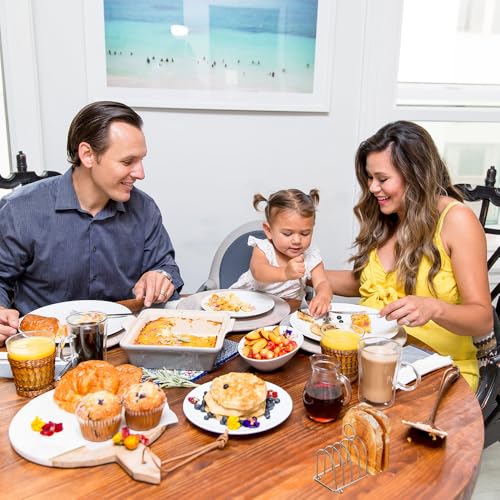 FUSONGQINTANG Toastständer mit Kugelfüßen Toasthalter für 6 Scheiben Edelstahl Toastständerhalter für Frühstück Toast Restaurant Küchenzubehör