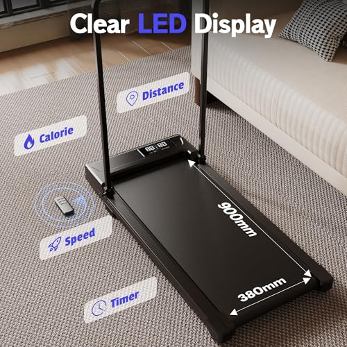 Serenilite Under-Desk Portable Compact Walking Pad Treadmill