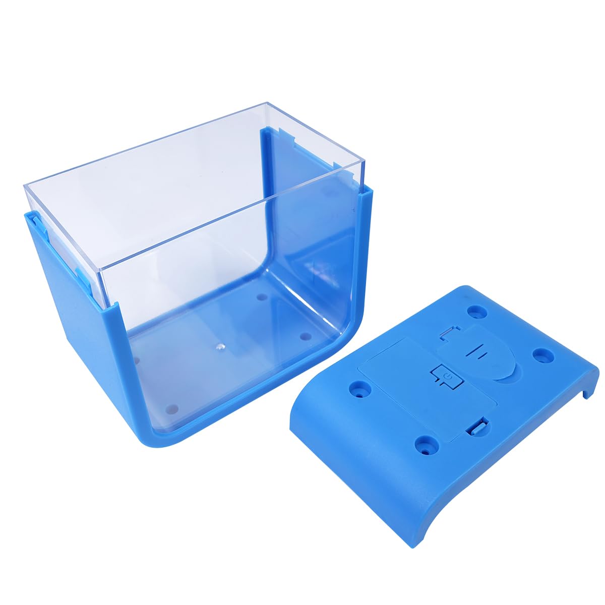 Sarini Small Creative Aquarium Decoration, Goldfish Tank Color Changing Light, Mini Hatchery Fish Tank, Blue Plastic Reptile Decoration - Image 2