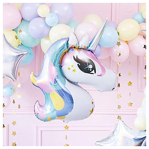 Globo de papel de aluminio Supershape Unicornio Arcobaleno 73 x 90 cm Decoración Fiesta Cumpleaños
