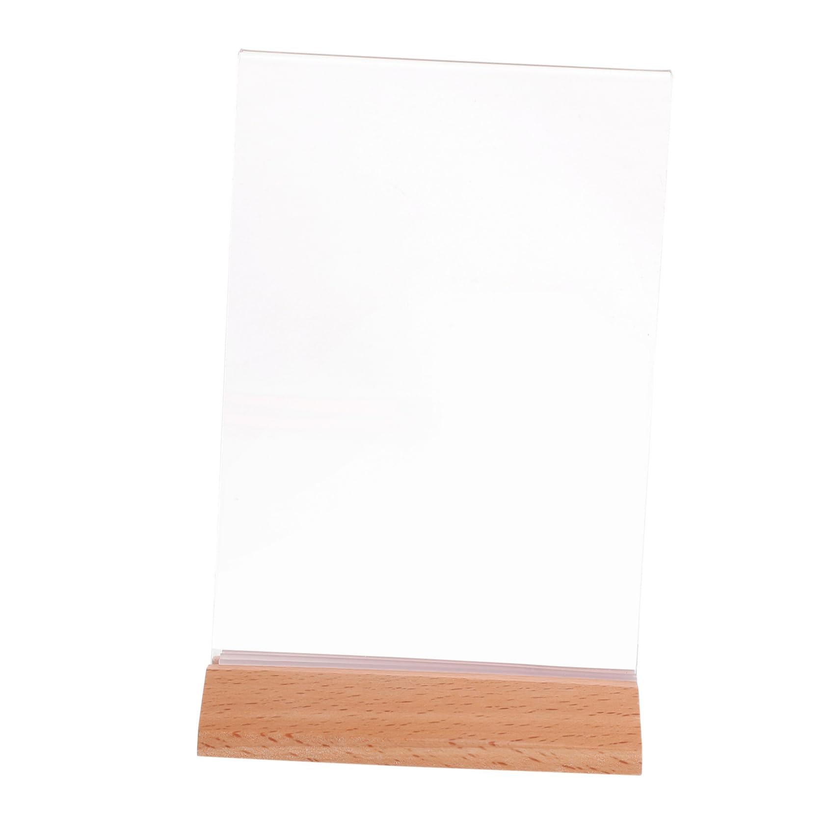 DECHOUS 6stücke Acryl-displayständer mit Sockel Acryl-etikettenständer Präsentationsständer aus Schilderhalter für Menüs und Poster -display für Geschäft und Zuhause -tisch
